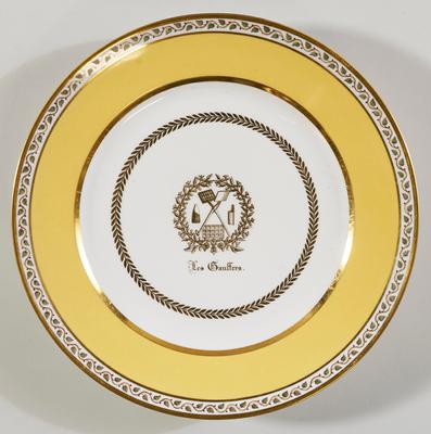 "Les Gauffres" plate