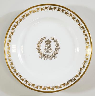 Plate with monogram of Louis Philippe