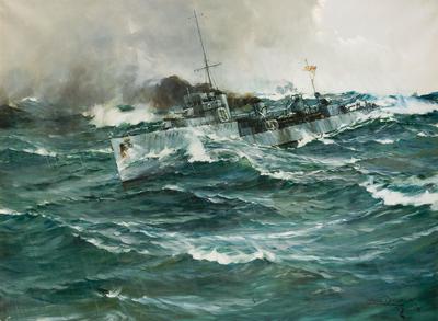 North Sea Patrol (Warships in Storm)