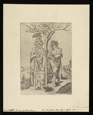 The Turkish Family (after Dürer), from a group of photographs of rare prints in the British Museum