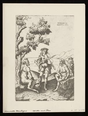 Apollo and Pan, from a group of photographs of rare prints in the British Museum