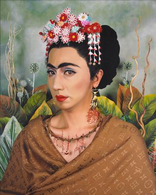 An Inner Dialogue with Frida Kahlo (Hand-shaped Earring)