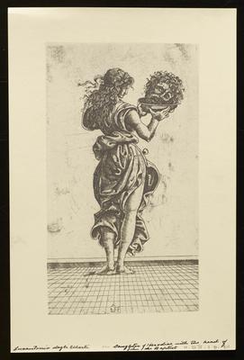 The Daughter of Herodias with the Head of John the Baptist, from a group of photographs of rare prints in the British Museum