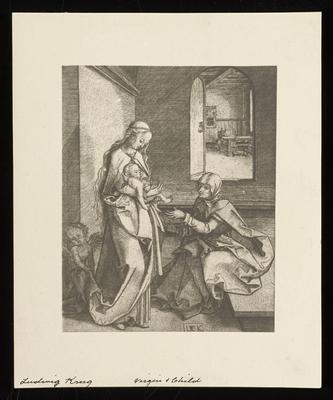 Virgin and Child; from a group of photographs of rare prints in the British Museum