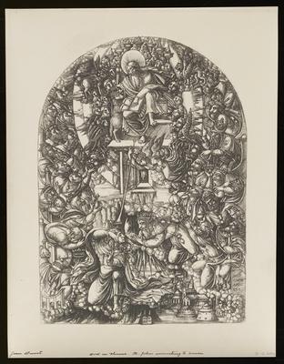 God on Throne, St. John Mounting to Heaven, from a group of photographs of rare prints in the British Museum