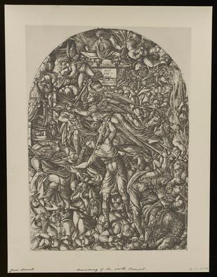 Sounding of the Sixth Trumpet, from a group of photographs of rare prints in the British Museum