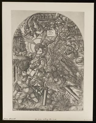 St John Eating the Book, from a group of photographs of rare prints in the British Museum