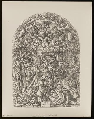 Man Worshipping the Beast, from a group of photographs of rare prints in the British Museum