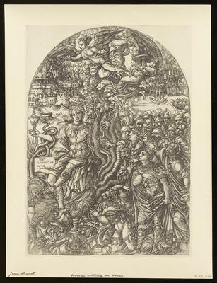 Woman Sitting on Beast, from a group of photographs of rare prints in the British Museum