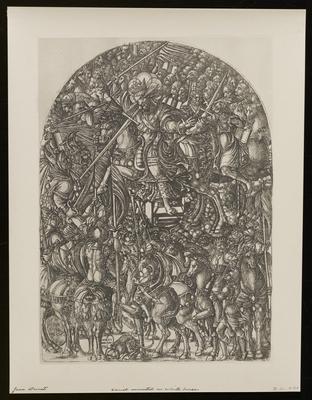 Christ Mounted on White Horse, from a group of photographs of rare prints in the British Museum