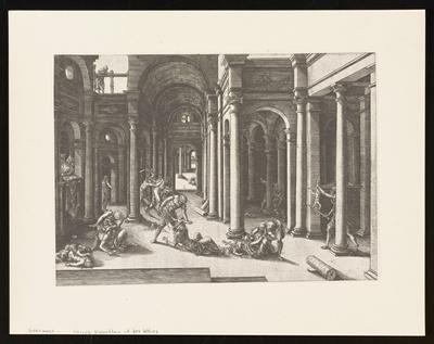 Herod's Slaughter of Boy Babies, from a group of photographs of rare prints in the British Museum