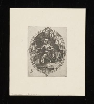 St. Jerome, from a group of photographs of rare prints in the British Museum