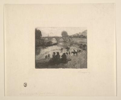 Watering Place at Marie Bridge, Paris