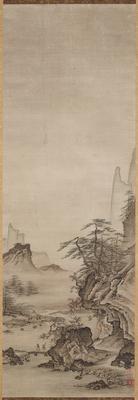 Landscape [right of a triptych of White-Robed Kannon with Landscapes]