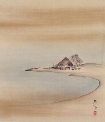 Huts [right from the triptych Three Evening Scenes]