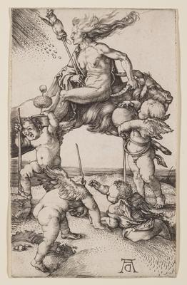 Die Hexe - Witch Riding on a Goat