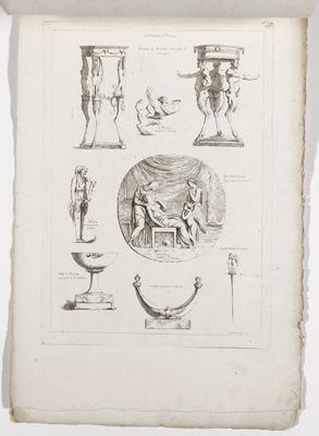 Fascicule I, Plate 4, from Suite de Dix Huit Feuilles d'après l'antique...
