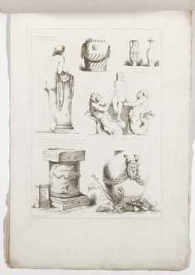 Fascicule I, Plate 5, from Suite de Dix Huit Feuilles d'après l'antique...