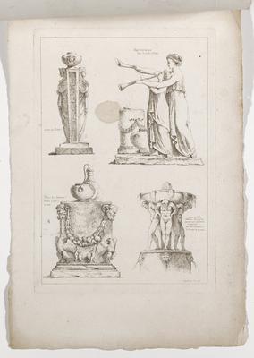 Fascicule I, Plate 6, from Suite de Dix Huit Feuilles d'après l'antique...