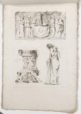 Fascicule II, Plate 8, from Suite de Dix Huit Feuilles d'après l'antique...