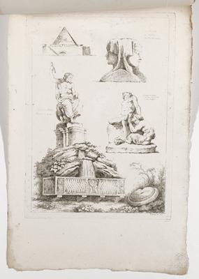 Fascicule II, Plate 12, from Suite de Dix Huit Feuilles d'après l'antique...