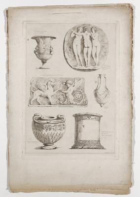 Fascicule III, Plate 13, from Suite de Dix Huit Feuilles d'après l'antique...