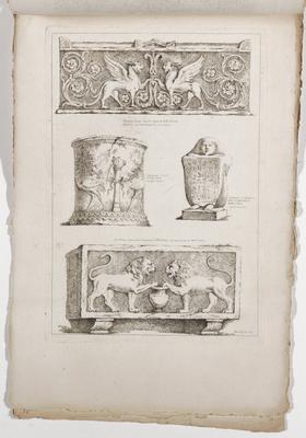 Fascicule III, Plate 15, from Suite de Dix Huit Feuilles d'après l'antique...
