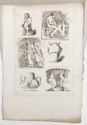 Fascicule III, Plate 18, from Suite de Dix Huit Feuilles d'après l'antique...