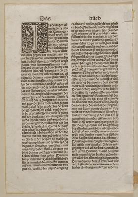 Leaf from Biblia Germanica Quatuordecima [Book of Ruth] (Augsburg: Silvan Otmar, 1518)