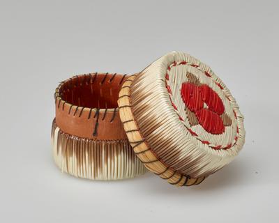 Covered quillwork box