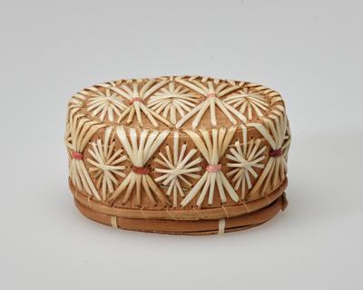 Covered quillwork box