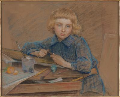 The Study of Drawing: Portrait of Yves Österlind, Age Nine