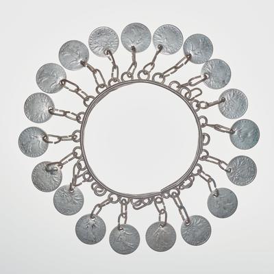 Bracelet with coin pendants