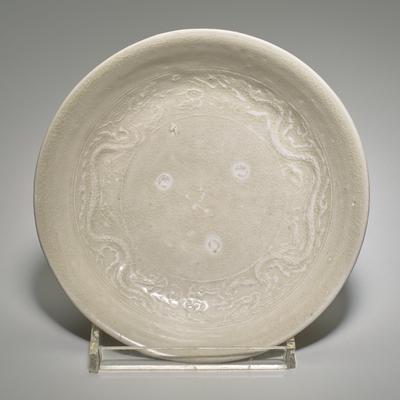 Dish with Molded Dragons