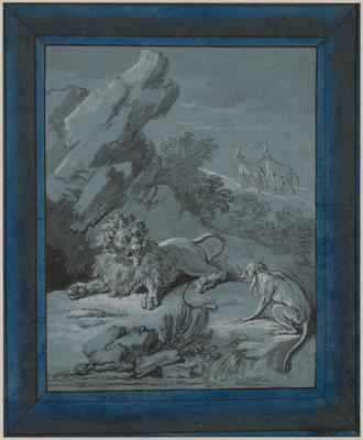 Le lion, le signe et les deaux ânes