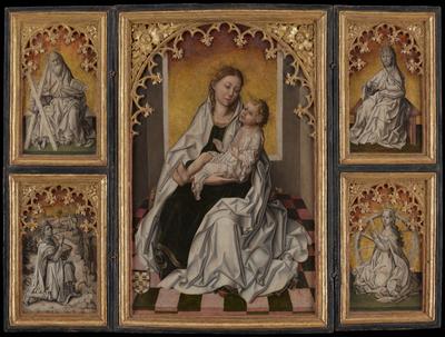 Triptych of the Virgin and Child with Saints Andrew, John, Catherine, and Eustace