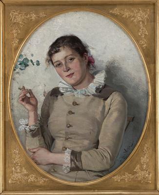 Self-portrait with Cigarette