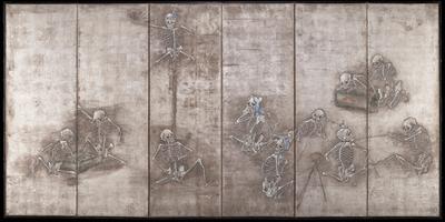 Skeletons at Play [left of a pair]
