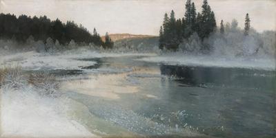A Norwegian River in Winter