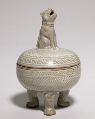 Incense burner with magical dog