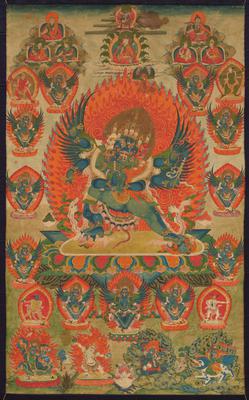 Thangka of Vajrakila and Diptachakra