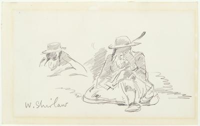 Sketch made on Indian Reservation, Montana