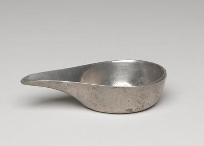 Pap boat, one of a pair