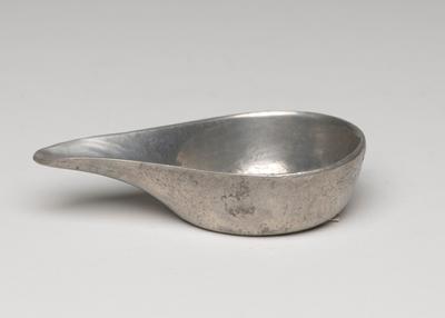 Pap boat, one of a pair