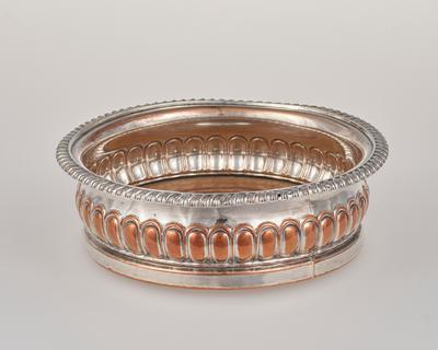 Wine coaster, one of a pair