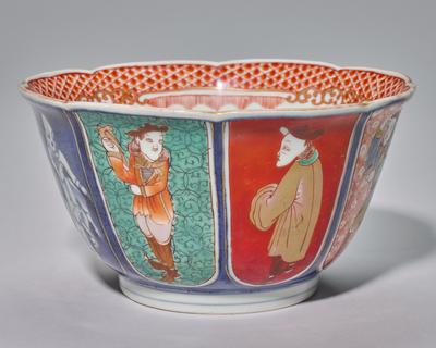 Bowl with Dutch and Chinese Figures