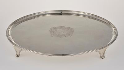 Salver, one of a pair