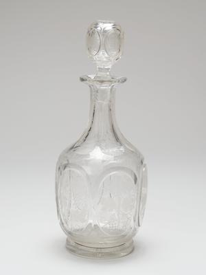 Decanter, one of a pair