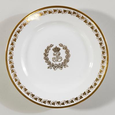 Plate with monogram of Louis Philippe