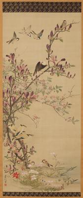 Birds and flowers [left of a pair of Birds and Flowers]